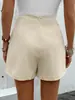 Sitio Independiente de Amazon 2025 Nuevos Pantalones Casuales de Verano Europeos y Americanos Moda Transfronteriza Cintura Alta Cremallera Color Sólido Pantalones Falda