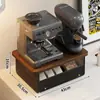 Estante de Almacenamiento para Cafetera Mesa de Exhibición Cajón de Escritorio Tipo Estante para Tazas de Té Tazas de Agua Caja de Almacenamiento para Bolsitas de Té Cocina Barra