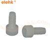 Tornillos de plástico de cabeza hexagonal serie M8 cumplen con ROHS tornillos de nailon en stock. Muchos fabricantes suministran sujetadores de plástico