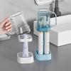 Portacepillos de dientes, Vaso para enjuague bucal, Pasta de dientes para dormitorio, Estante de almacenamiento para cepillos de dientes eléctricos, Portacepillos de dientes con mango, Herramientas de lavado, Escurridor