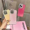 Funda para Teléfono Móvil de Gel de Color Puro con Orejas de Gato y Lente con Pedrería Adecuada para Iphone16Pro Max Apple 17 Nuevo Modelo 14/15