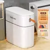 Lixeira Ajudante Bom Casa 2024 Novo Banheiro Banheiro Especial Sala de Estar Cozinha Tampa Balde de Embalagem Automática
