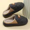 Pantuflas de Algodón para Hombre Invierno Hogar Interior Antideslizantes Pareja Felpa Cálidas de Suela Gruesa Pantuflas Hogar Otoño e Invierno