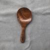 Espátula de Madeira com Cabo Longo de Teca de Acácia, Escumadeira de Madeira, Espátula Especial para Panelas Antiaderentes, Colher Pequena para Arroz, Antibacteriana e Resistente a Mofo