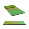 Tapete de Golpeo para Pelota de Golf Tapete de Práctica Interior Tapete de Mini Swing de Tres Céspedes Tapete de Práctica en Casa de Golf Felpa Otro