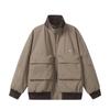 Northern Limit Marca Tendência Estilo Americano Masculino Outono 2025 Novo Jaqueta de Trabalho com Bolso Grande Unissex Solta Casaco Color Block