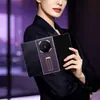 Aplicable a Funda de Teléfono Huawei MateXT2 Extraordinary Master con Correa de Muñeca, Soporte, Tapa Trasera Ultra-delgada a Prueba de Caídas, Plegable Triple, Base Única