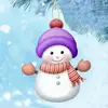 Novo Pingente Acrílico de Boneco de Neve Colorido Transfronteiriço Pingente de Decoração de Árvore de Natal Pingente Presente de Festa de Natal