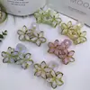 2026 nuevo superventas moda transfronteriza europea y americana lujo ligero diseño simple de nicho clip para el pelo de metal floral