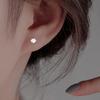 Selección de arte estilo lindo dulce curativo huellas de gato pendientes de garra de oso plateada pendientes de garra de gatito con textura esmerilada