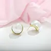 Pendientes grandes de perlas estilo vintage para mujer, pendientes de botón de moda de lujo ligero francés, exagerados y sofisticados, pendientes versátiles transfronterizos