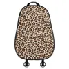Nuevo cojín para asiento de coche de dibujos animados con un tacto de alta gama, lindo diseño de gato con estampado de leopardo, adecuado para todas las estaciones