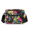 Nova tenda de bolsa feminina Mercado Noturno de meia-idade e idosa flor pano saco ombro mensageiro saco telefone móvel bolsa moeda bolsa atacado