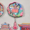 Imán de Refrigerador de Madera de Yunnan Souvenir de Viaje Atracciones de la Ciudad Punto de Referencia Cultural y Creativo Atracción Magnética