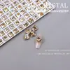 K9 Nuevo Ultra Brillante con Parte Trasera Puntiaguda Réplica Swarovski Dorado Phantom Pedrería para Uñas Champagne Pedrería de Forma Irregular Decoraciones Cuadriláteras para Uñas