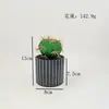 Cactus Artificial Transfronterizo Barril Negro Maceta Decoración de Escritorio de Oficina Suculenta Verde Artificial Simple Adornos de Bonsái