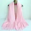Bufanda Grande Roja de Seda para Mujer, Bufanda de Moda para Primavera y Otoño, Chal de Gasa, Bufanda de Color Sólido para Invierno, Bufanda Larga para Bailar, Nueva