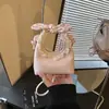 Bolsa de Mão Pequena Doce Estilosa Nova Primavera 2026 para Mulheres, Bolsa de Mão Versátil Estilo Coreano, Bolsa de Ombro Transversal de Nicho