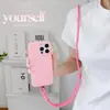 Cordão para Celular de Cor Sólida Pendurado no Pescoço Transversal Corda de Nylon de Dupla Utilização Forte e Durável Alça de Ombro Ajustável Portátil para Exterior Lote