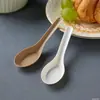 Colher de Casca de Arroz Colher Descartável Embalada Individualmente Estilo Chinês Ecológico Colher de Sopa Doméstica Colher de Arroz Colher de Sobremesa Restaurante Takeaway Takeout