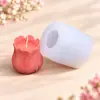 Molde de Silicone para Velas DIY e Aromaterapia em Formato de Tulipa e Rosa Realistas 3D