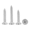 Tornillos Autorroscantes Cabeza Cruzada Fina de Acero Inoxidable 304 M2-M6 Cabeza Plana Cruzada Tornillos Autorroscantes Cabeza Plana Grande