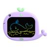 Placa de escrita LCD colorida de gato de desenho animado de 10 polegadas, placa de desenho para grafite de proteção ocular infantil, placa de escrita de energia luminosa eletrônica LCD