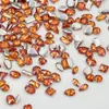5A Vermelho Laranja Chanfrado Fundo Plano Zircônia Mini Diamante Enfeites, Lote Inteiro Brilhante Olho de Cavalo Unhas Usáveis DIY Nail Art Diamantes