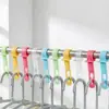 Clipe de Cabide à Prova de Vento para Evitar Quedas, Fivela de Travamento Fixa para Secagem à Prova de Vento, Ajuste da Barra de Roupa para Evitar Ser Levada pelo Vento, Gancho de Conexão de Cabides
