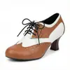 Zapatos de Tacón Grueso con Hebilla de Tacón Alto para Comercio Exterior 34-50 Moda Nueva para Mujer Zapatos de Vestir Punta Redonda Bloque de Color Transfronterizos Tallas Grandes Zapatos para Mujer