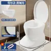 Silla de Inodoro Engrosada para Mujeres Embarazadas, Asiento de Inodoro Portátil para Personas Mayores, Asiento de Modificación de Inodoro de Sentadilla para el Hogar