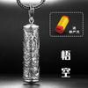Colgante de Bendición Shurangama de Plata de 99 Pies Collar para Hombre de Plata de Ley Vintage para Mujer Guan Gong Zhao Yun Chao Personalidad Masculina