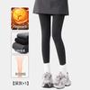 Leggings de Algodão Listrado Vertical para Mulheres, Outwear Emagrecedor de Compressão para Outono e Inverno, Meia-Calça Fina para Primavera e Outono, Série Cinza