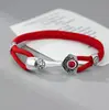 Pulsera de Cuerda Roja Auspiciosa de Estilo Étnico Más Vendida para Mujer, Temperamento Retro, Versátil Tejida a Mano Joyería de Mano Fábrica Venta al por Mayor