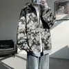 Chamarra sudadera de camuflaje para hombre, estilo American high street, holgada y cómoda, versátil casual, tendencia estilo Hong Kong, chamarra exterior de manga larga para hombre