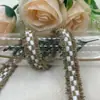 Ribete de Encaje a Cuadros Estilo Coreano Estilo Chanel, Accesorios de Encaje Estilo Chanel, Ribete para Borde de Cuello y Puño de Ropa DIY