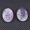 Piedra Pulgar Popular de Cristal Transfronteriza 35*45mm Piedra Cruda de Cristal para Aliviar el Estrés Pieza Ovalada Adorno de Piedra para la Palma