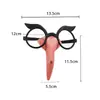 Juguete de Halloween gafas de bruja luminosas traje de nariz de bruja Halloween disfraz de bruja femenina gafas de nariz de bruja