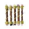Cetro de Cristal Personalizado Atravessando Fronteiras Citrino Natural Roxo Branco Rosa Coluna de Pedra Bruta Cetro Mágico Adereços Decoração de Feriado