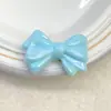 Acrílico Cor Sólida Galvanizado UV Gravata Borboleta de Cavalheiro Contas com Furo Reto Corrente de Celular DIY Pingente Acessórios para Cabelo Acessórios