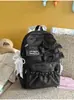 Nova Mochila Escolar Estilo Japonês Ins, Mochila Fofa com Laço para Meninas do Ensino Médio, Estilo Universitário, Mochila Leve e Doce