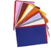 Especializado para Comercio Exterior: Servilletas y Manteles de Lino con Bloques de Color y Borde Bordado, Manteles Resistentes al Calor de Comercio Exterior, Textiles de Mesa que Mejoran el Ambiente para Bodas