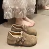 Sapatos Retro Birkenstock feminino sem cadarço pessoa preguiçosa totalmente fechados de corte baixo sapatos únicos primavera verão sapatos femininos para combinar com saias sapatos casuais sapatos de lona