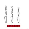 Conector de Pin para Pesca en Mar con Giro y Pasador Curvado Estilo Japonés Pin para Señuelo Suministros de Pesca