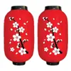 Linterna de Melón de Invierno Japonés Flor de Cerezo Impresa Linterna de Flor de Ciruelo Accesorios Cepillados para Exteriores Adorno Colgante Impermeable Plegable Estilo Coreano Publicidad