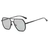 7701 Nuevas Gafas de Sol Polarizadas que Cambian de Color para Hombres y Mujeres, Marco de Metal, Protección UV, Gafas de Sol para Conducir