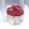 264 Ramo de Novia Estilo Europeo Rosas Pequeñas Fotografía de Boda Boda Artificial Ramo de Boda Estilo Coreano Decoración Flores Falsas