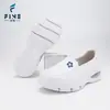 Zapatos de Enfermera Color Cereza Carmesí para Mujer Piel de Vaca Suave y Transpirable Suela con Cámara de Aire Amortiguadores de Impacto Antideslizantes Cómodos para los Pies Zapatos de Trabajo Médicos y para el Cuidado de la Salud