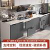 Encimera de Pizarra Gabinetes de Cocina para el Hogar Gabinetes de Mármol Gabinetes para Estufa Integrada Simples Económicos Gabinetes para Casa de Renta