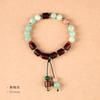 Pulseira com Raiz de Bodhi Desgastada e Costura Ébano Estilo Artístico Pulseira Coringa de Sândalo Pulseira Feminina Estilo Étnico Atacado